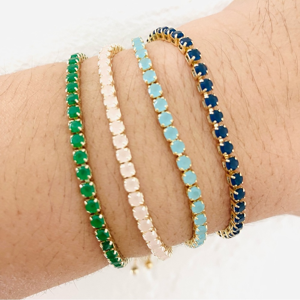 Moissanite Tennis Bracelet. Crystal Bracelet